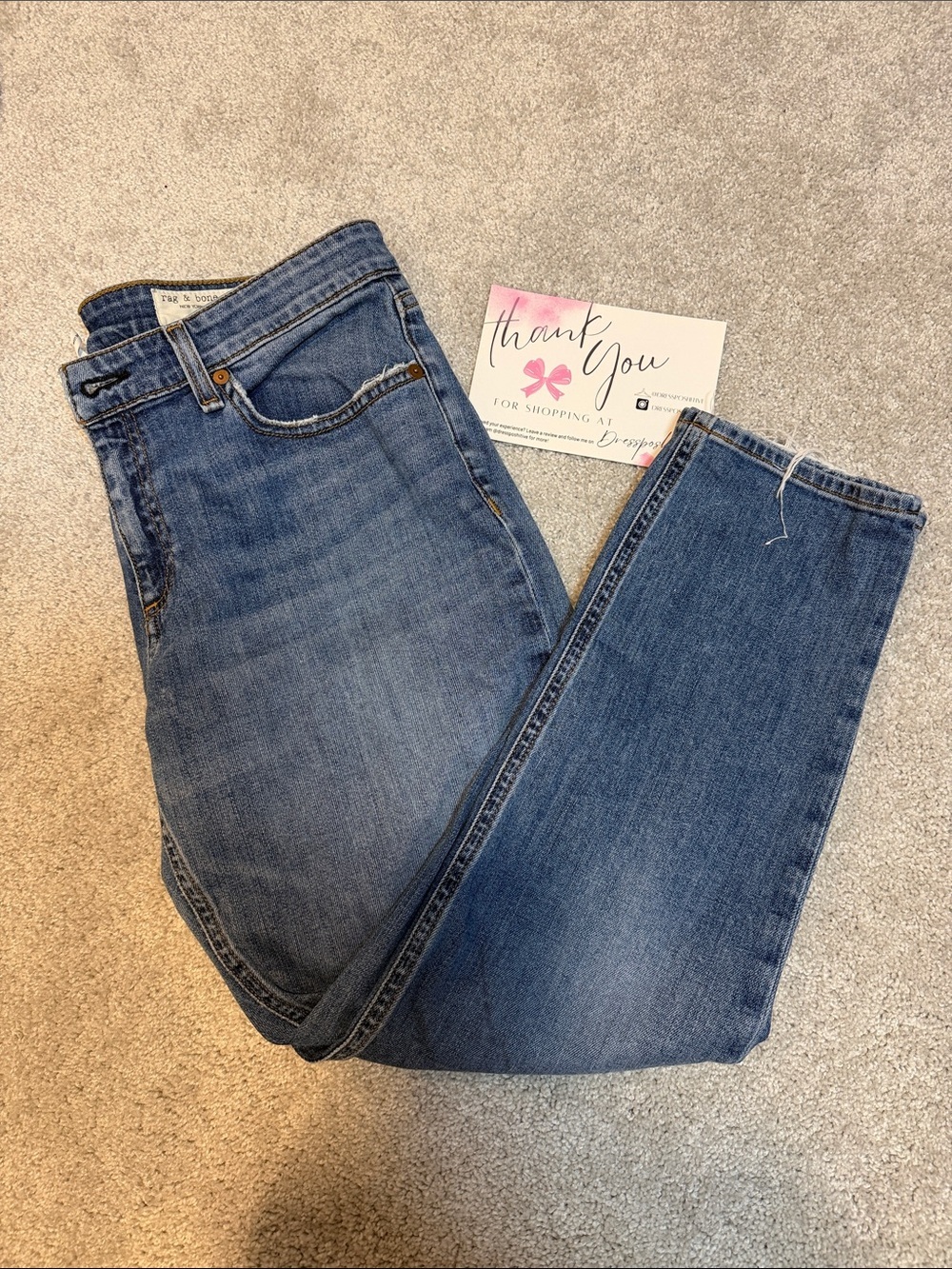 rag & bone Dre Low Rise Slim Boyfriend Jeans